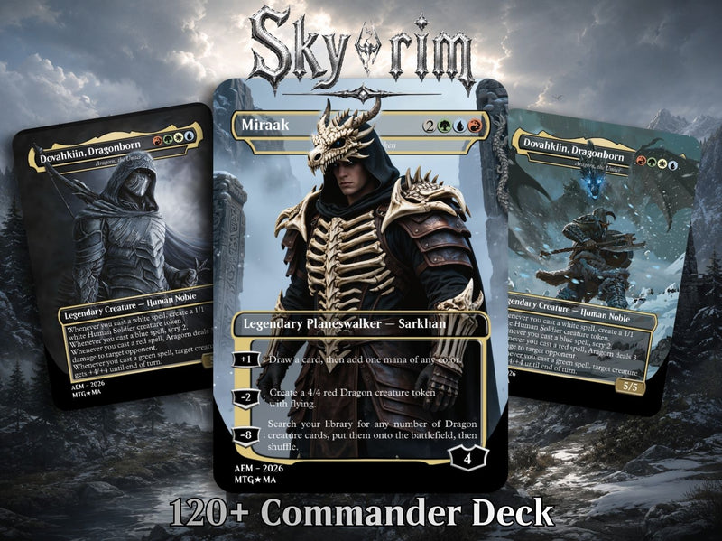 Skyrim Themed Commander Deck – 116+ Cards | MTGCard