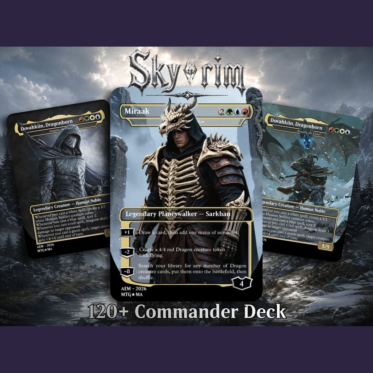 Skyrim Themed Commander Deck – 116+ Cards | MTGCard