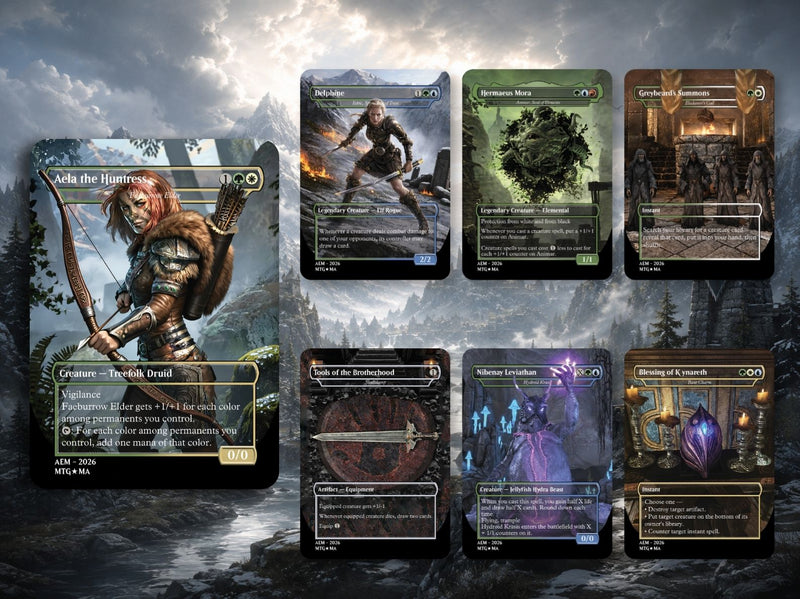 Skyrim Themed Commander Deck – 116+ Cards | MTGCard