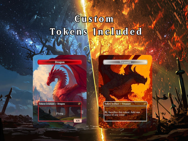 WORLD OF WARCRAFT DRAGONS – 100-CARD FAN-MADE PROXY COMMANDER DECK | ProTCG