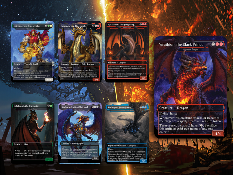 WORLD OF WARCRAFT DRAGONS – 100-CARD FAN-MADE PROXY COMMANDER DECK | MTGCard
