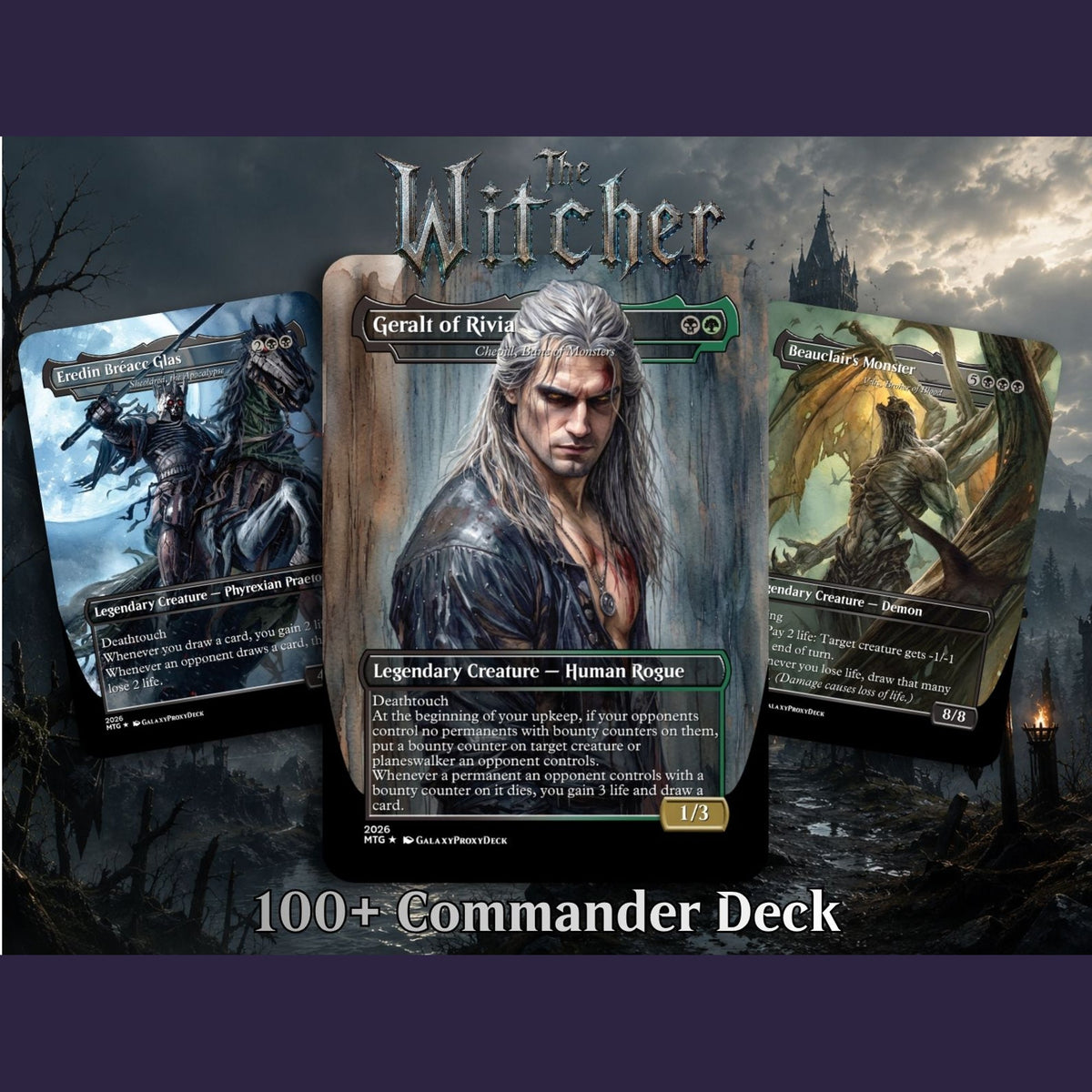 Witcher Themed Commander Deck - 117+ Cards | MTGCard
