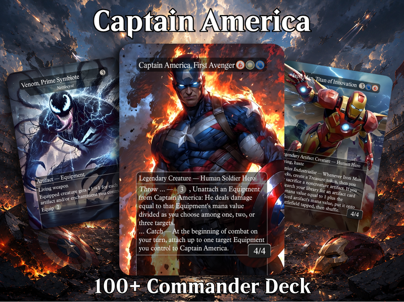 Marvel Proxy Commander Deck | 123 Cards | MTGCard