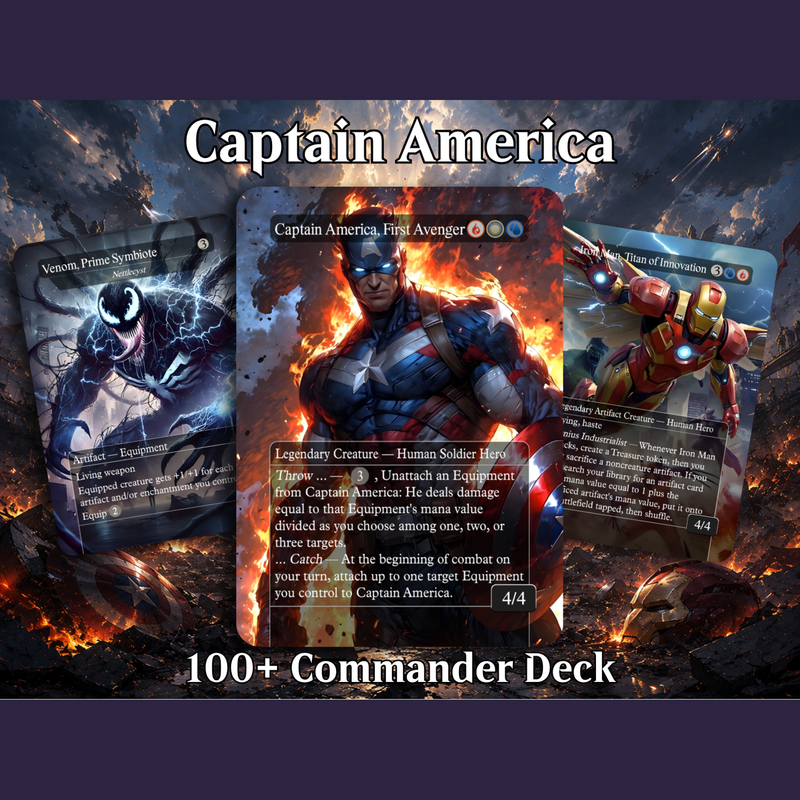 Marvel Proxy Commander Deck | 123 Cards | MTGCard