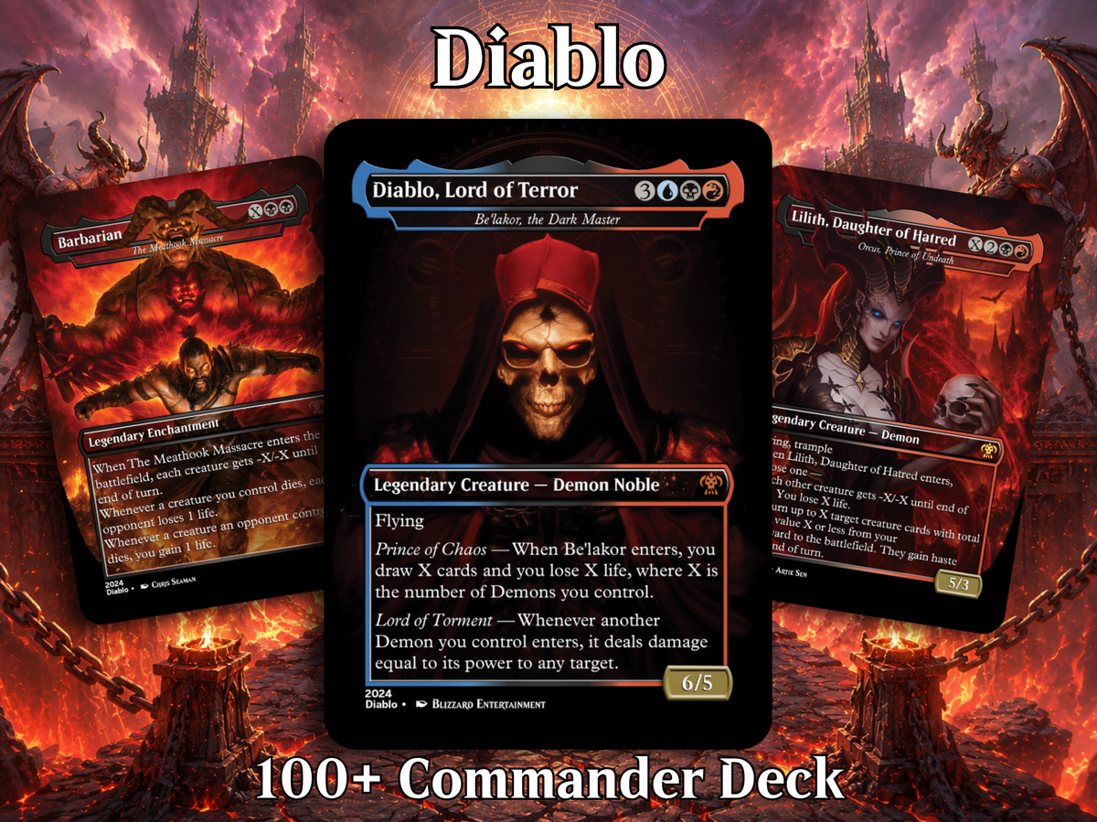 Diablo Themed Proxy Commander Deck - 105+ Cards | ProTCG