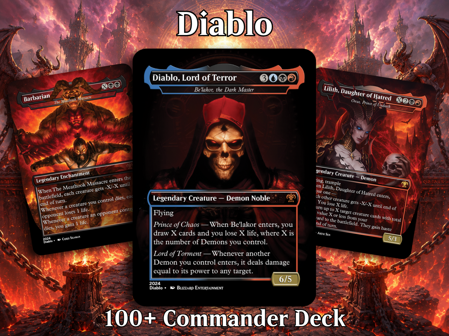 Diablo Themed Proxy Commander Deck - 105+ Cards | ProTCG