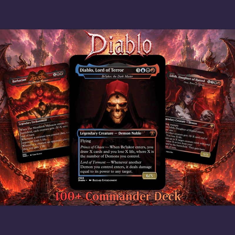 Diablo Themed Proxy Commander Deck - 105+ Cards | MTGCard