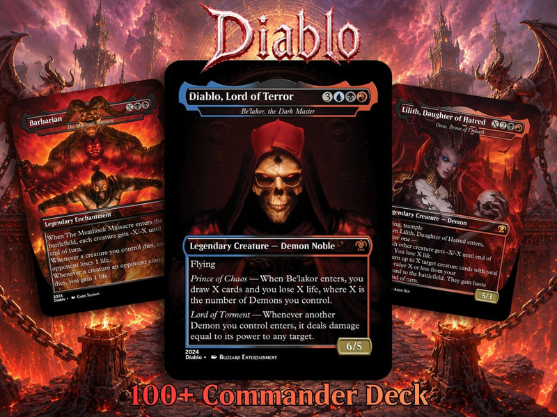 Diablo Themed Proxy Commander Deck - 105+ Cards | MTGCard