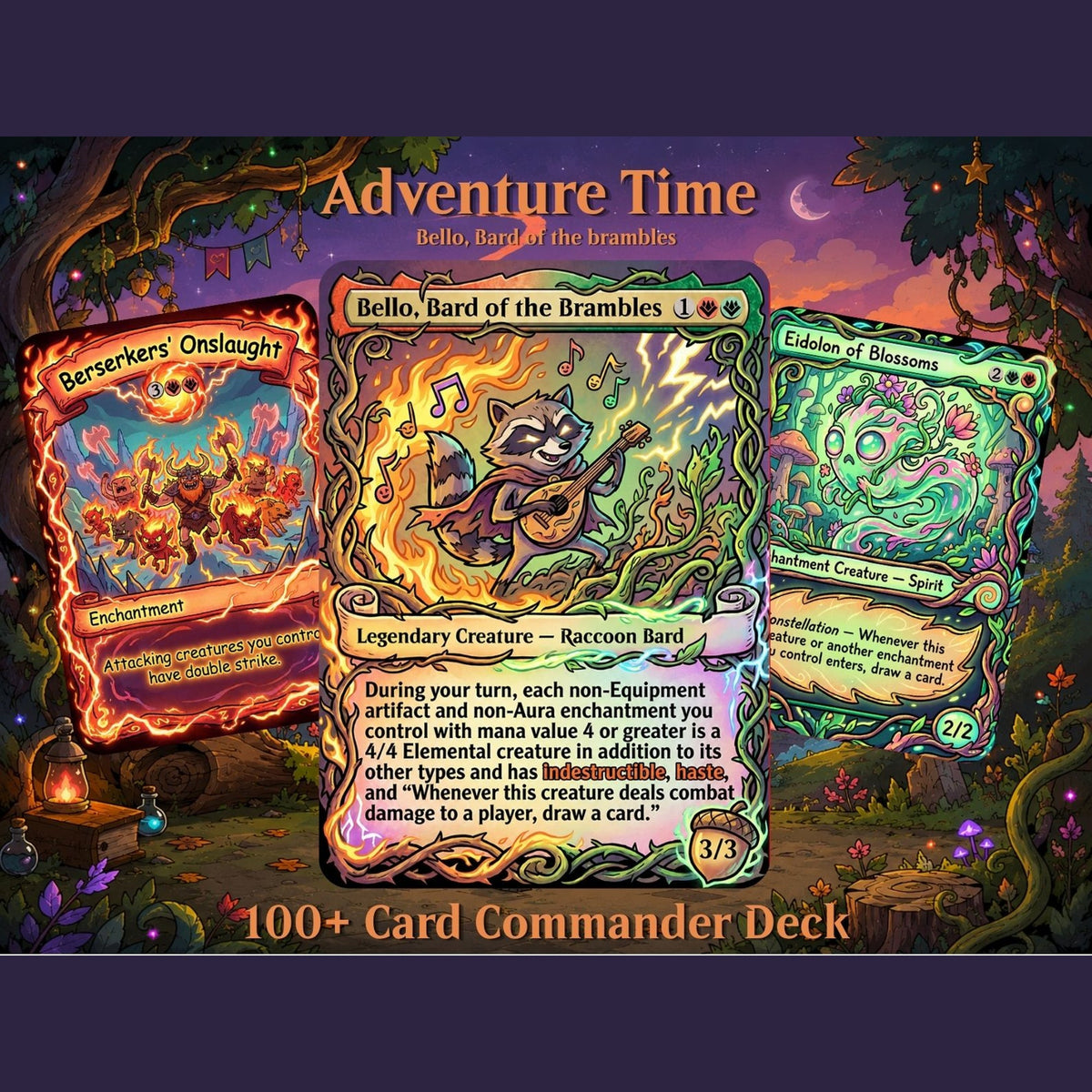 Adventure Time Bello Commander Deck | 100-Card MTG Proxy EDH Set | MTGCard