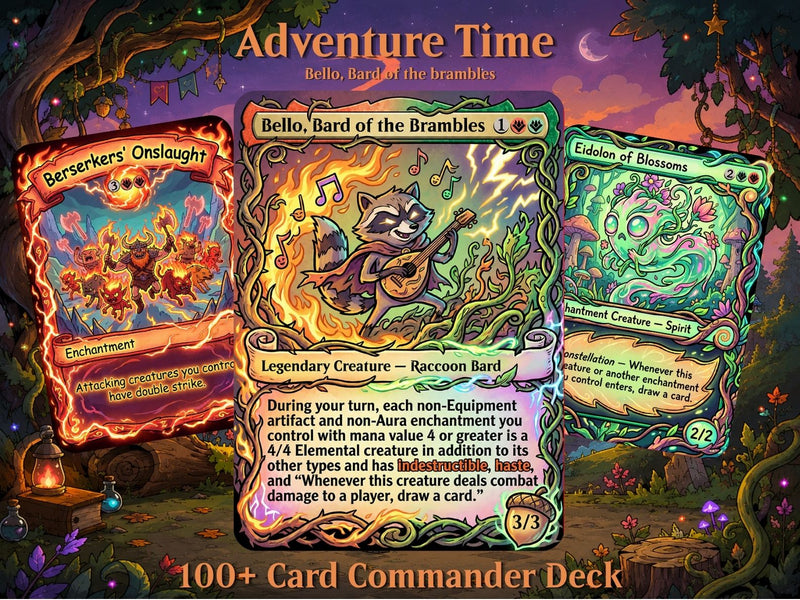 Adventure Time Bello Commander Deck | 100-Card MTG Proxy EDH Set | MTGCard
