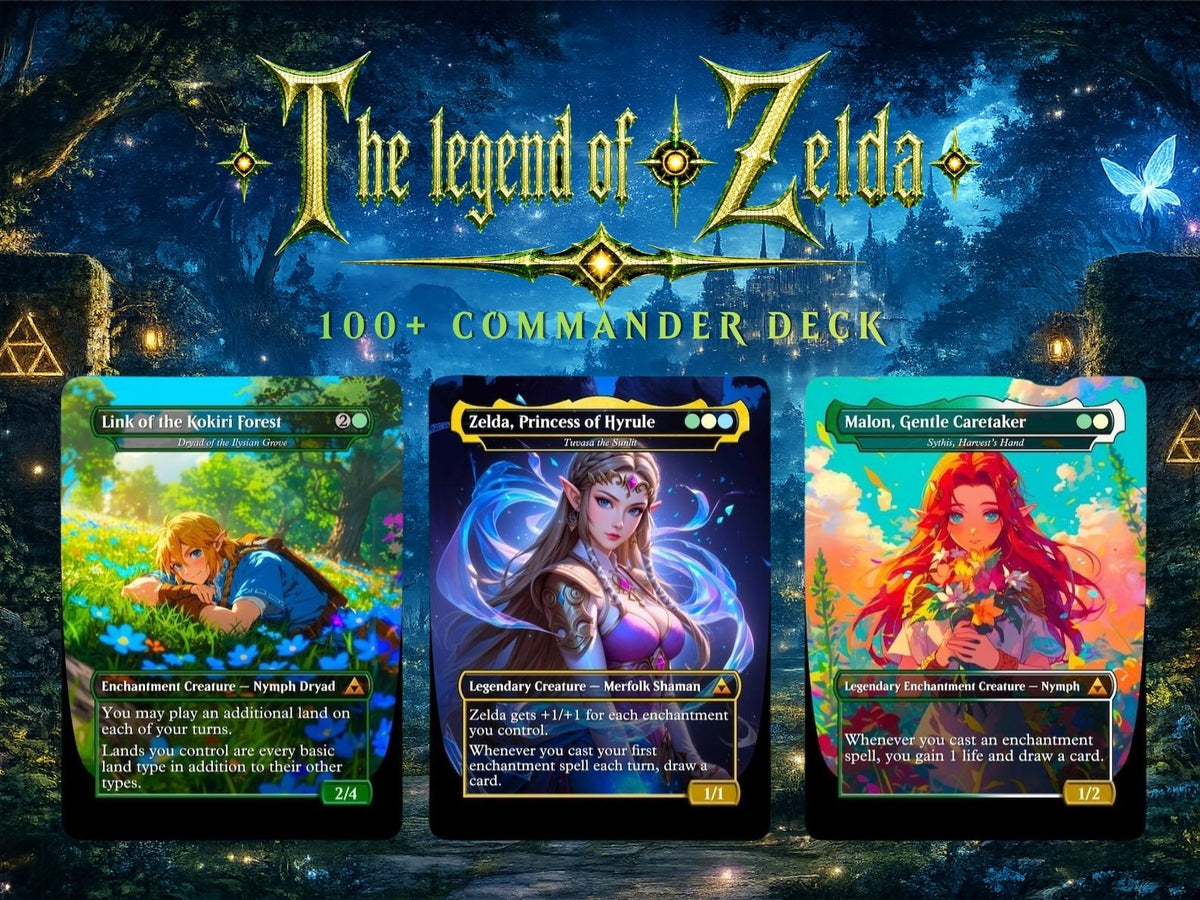 Hyrule Reborn Zelda-Inspired Commander Proxy Deck | 100+ Cards | MTGCard