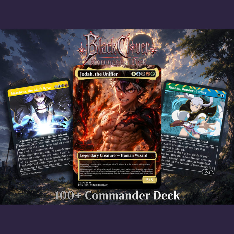 Black Clover Anime Commander Deck | 109+ Cards | MTGCard
