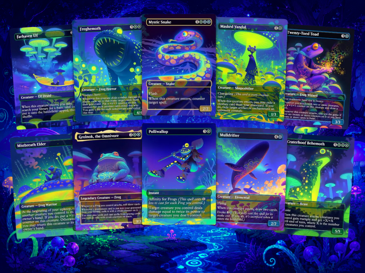 Clement Frog Tribal | 100-Card MTG Proxy EDH Set | Trippy Bounce Strategy Deck | ProTCG