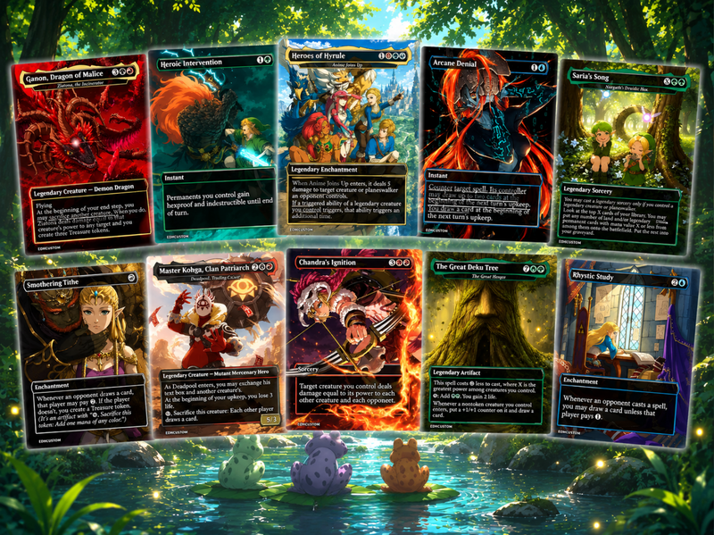 Legend of Zelda Inspired | 138-Card MTG Proxy EDH Set | Hyrule Legendary Heroes Deck | ProTCG