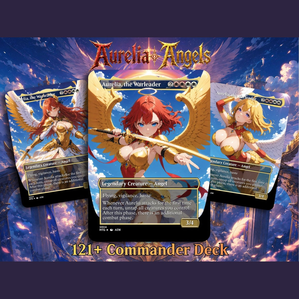 Aurelia Angels Extra Commander Deck | 125+ Cards | MTGCard