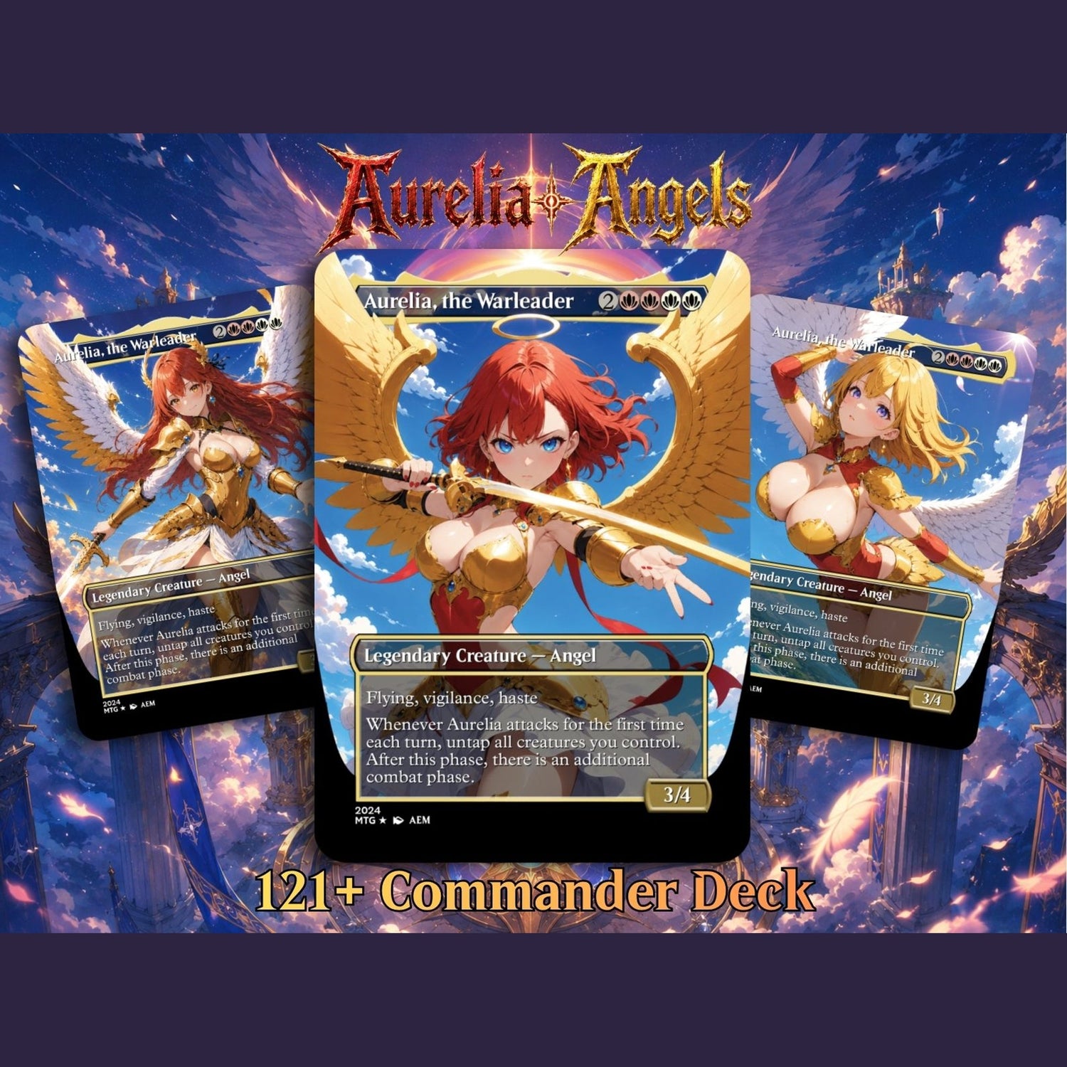 Aurelia Angels Extra Commander Deck | 125+ Cards | MTGCard