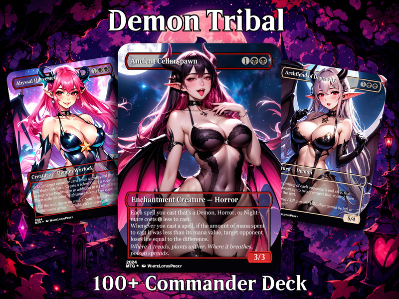 Demon Tribal Commander Deck - 109+ Cards | ProTCG
