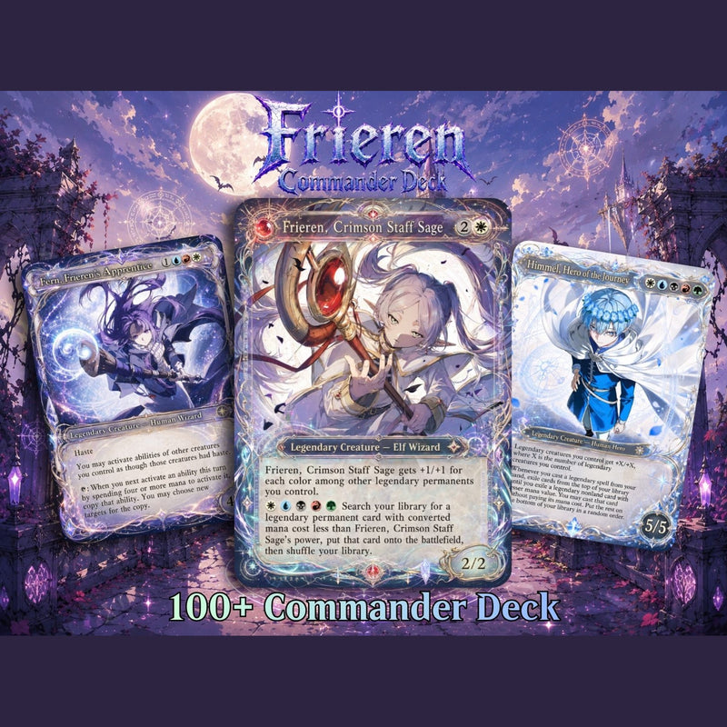 Frieren, Crimson Staff Age Commander Deck | 100+ Cards | MTGCard