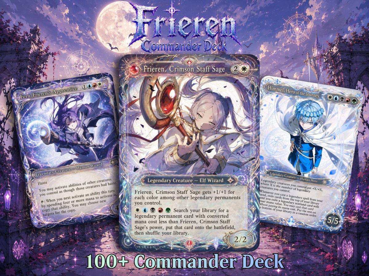 Frieren, Crimson Staff Age Commander Deck | 100+ Cards | MTGCard