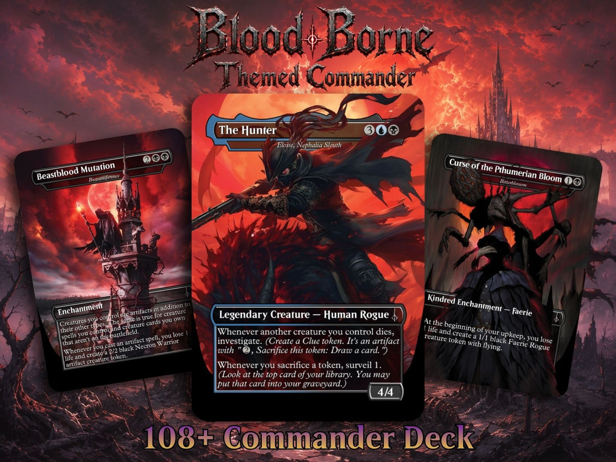 Bloodborne Inspired Commander Deck | 100+ Card MTG Proxy EDH Set | Gothic Hunter Horror Deck | MTGCard