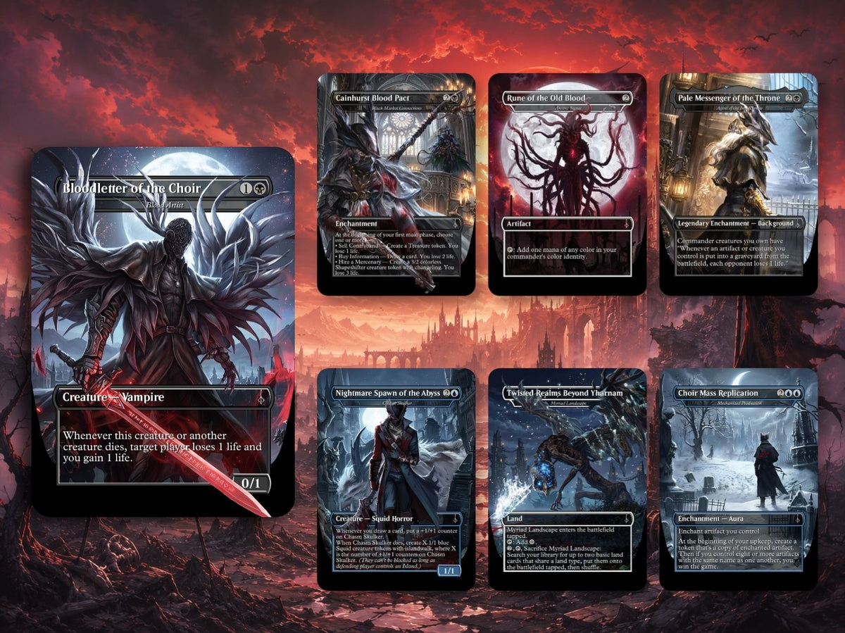 Bloodborne Inspired Commander Deck | 100+ Card MTG Proxy EDH Set | Gothic Hunter Horror Deck | MTGCard