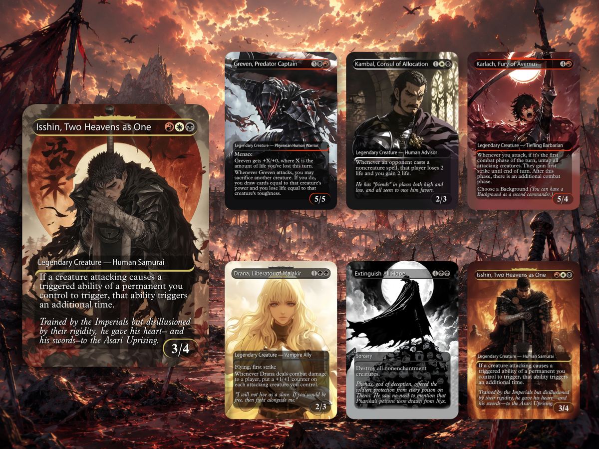 Berserk Anime Commander Deck –  109+ Cards - MTGCard