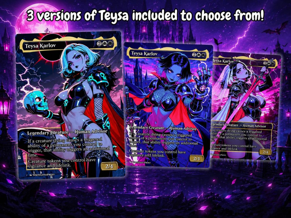 Teysa Goths Anime Commander Deck | 126-Card Fan-Made MTG Proxy Set | ProTCG