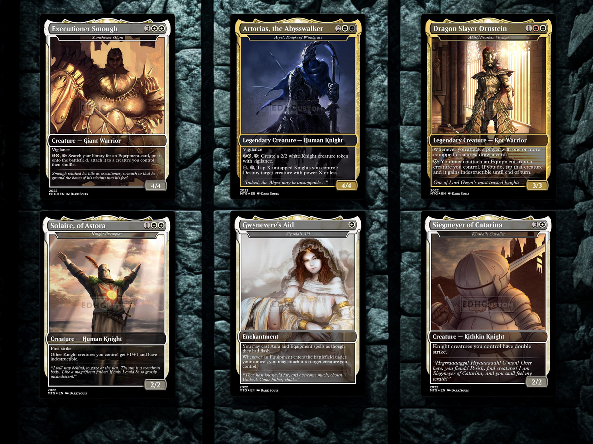 Dark Souls Inspired Knight Commander Deck | 126-Card MTG Proxy EDH Set | MTGCard