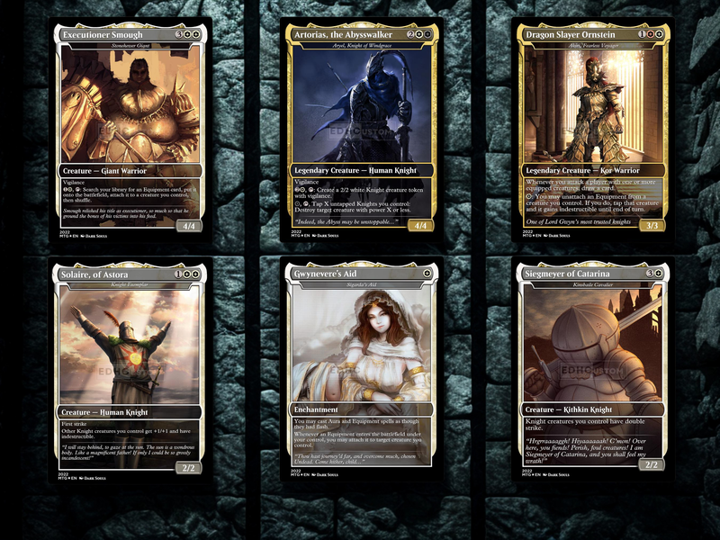Dark Souls Inspired Knight Commander Deck | 126-Card MTG Proxy EDH Set | MTGCard