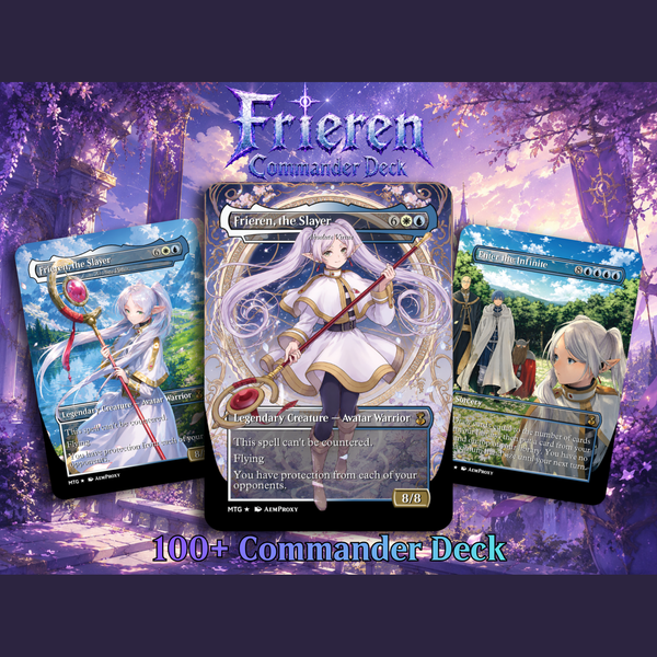 Frieren the Slayer Anime Commander Deck | 100-Card MTG Proxy EDH Set | MTGCard