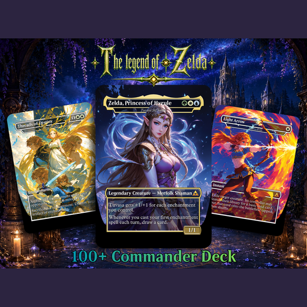 Hyrule Reborn Zelda-Inspired Commander Proxy Deck | 100+ Cards | MTGCard