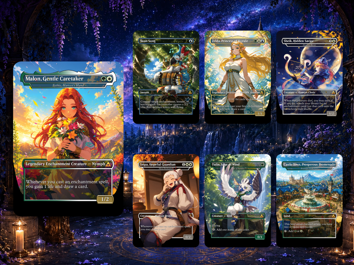 Hyrule Reborn Zelda-Inspired Commander Proxy Deck | 100+ Cards | MTGCard