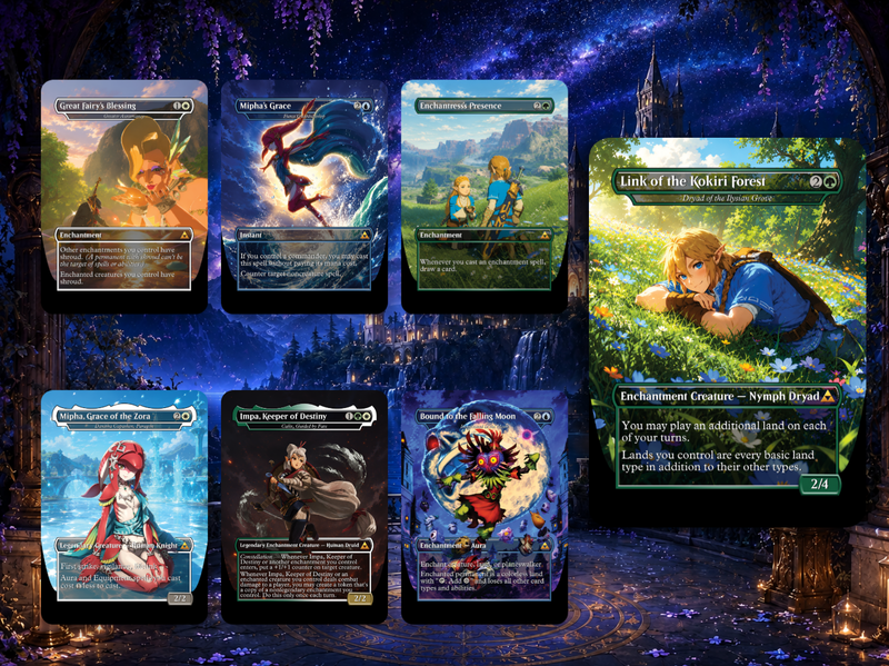 Hyrule Reborn Zelda-Inspired Commander Proxy Deck | 100+ Cards | MTGCard