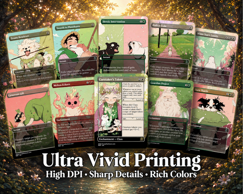 Cats & Dogs Tribal Commander Deck | 100-Card Fan-Made MTG Proxy EDH Set | Anime Token Swarm Deck | ProTCG
