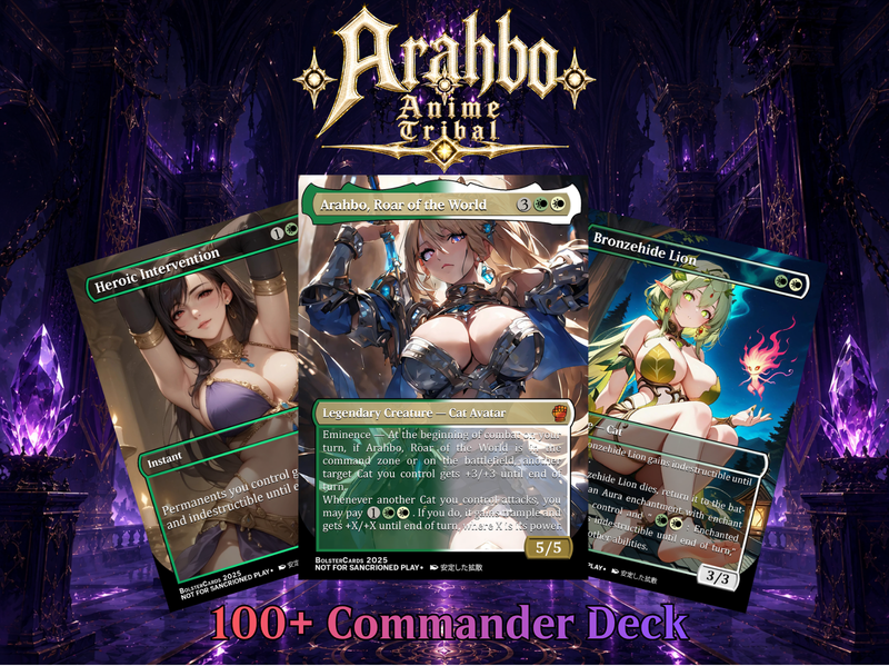 ARAHBO, ROAR OF THE WORLD COMMANDER DECK – 111+ CARDS - MTGCard