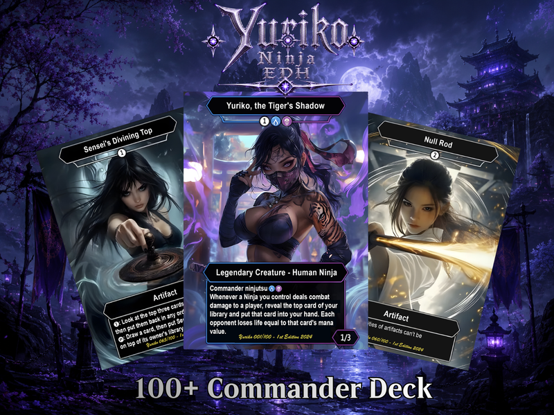 Yuriko Shadowblade Ninja Commander Deck – 105+ Cards - MTGCard