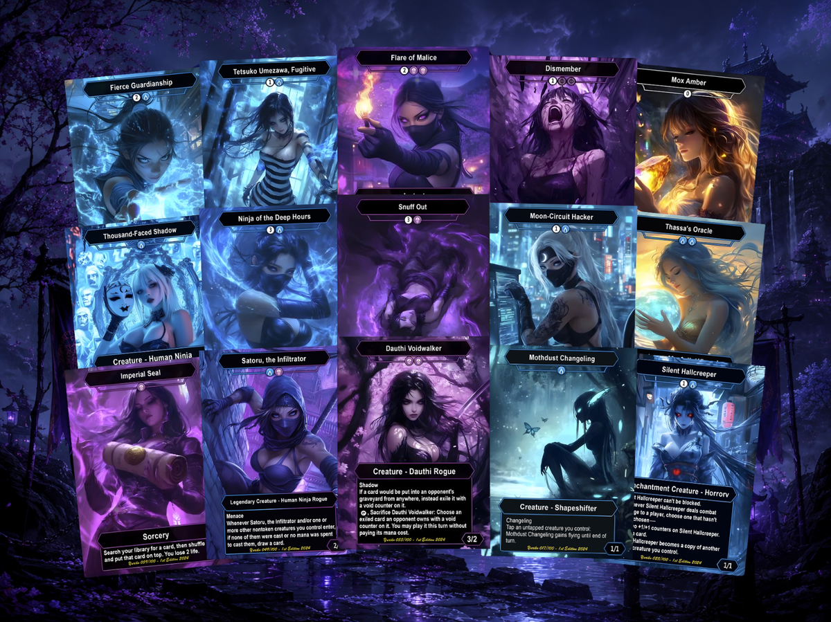 Yuriko Shadowblade Ninja Commander Deck – 105+ Cards - MTGCard