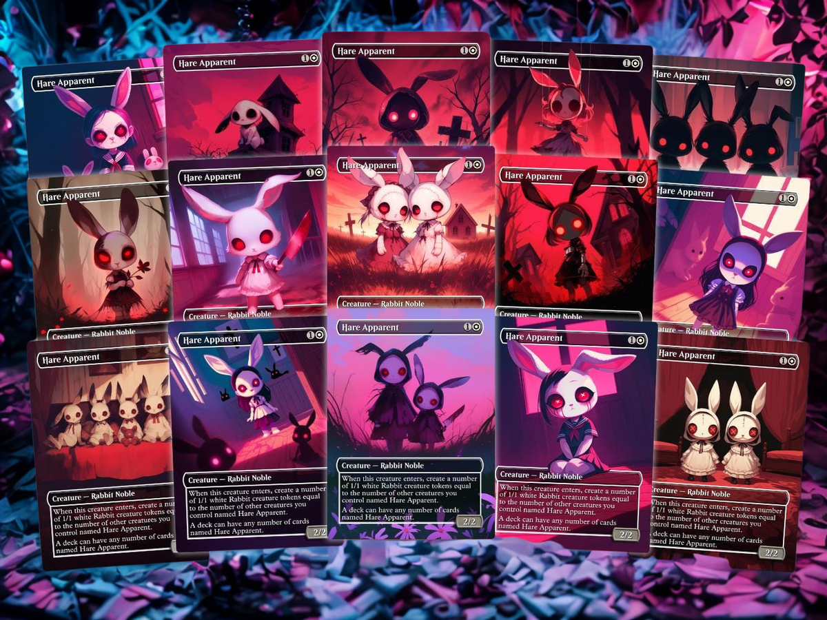Arabella Hare Apparent Commander Deck | 100-Card MTG Proxy EDH Set | Creepy Chibi Rabbit | ProTCG