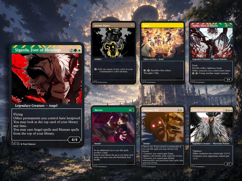 Black Clover Anime Commander Deck | 109+ Cards | MTGCard