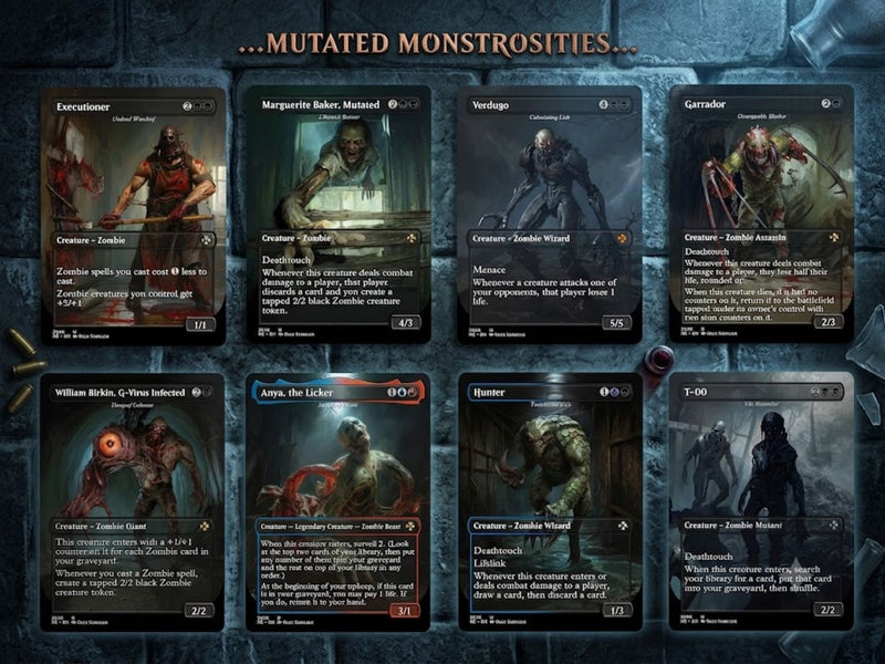 Resident Evil Card Deck 100 Cards + Tokens, Zombie Tribal EDH | MTGCard