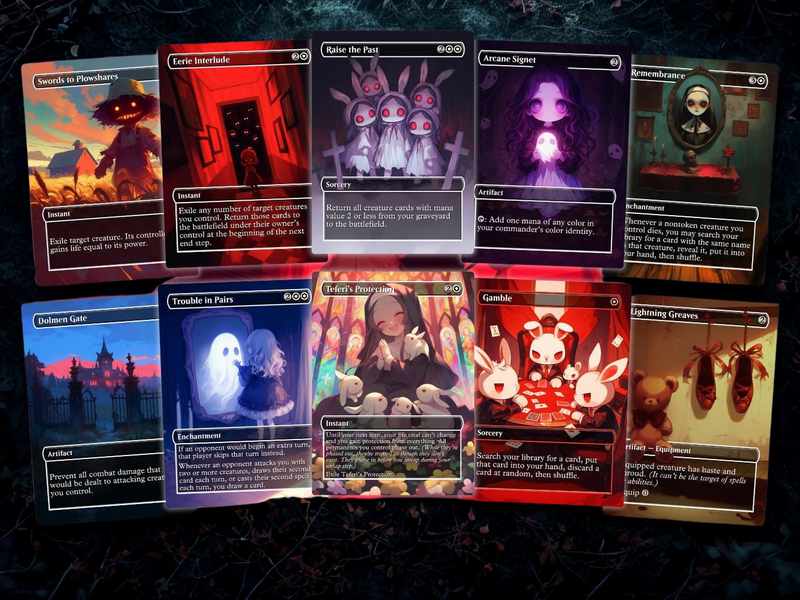 Arabella Hare Apparent Commander Deck | 100-Card MTG Proxy EDH Set | Creepy Chibi Rabbit | ProTCG