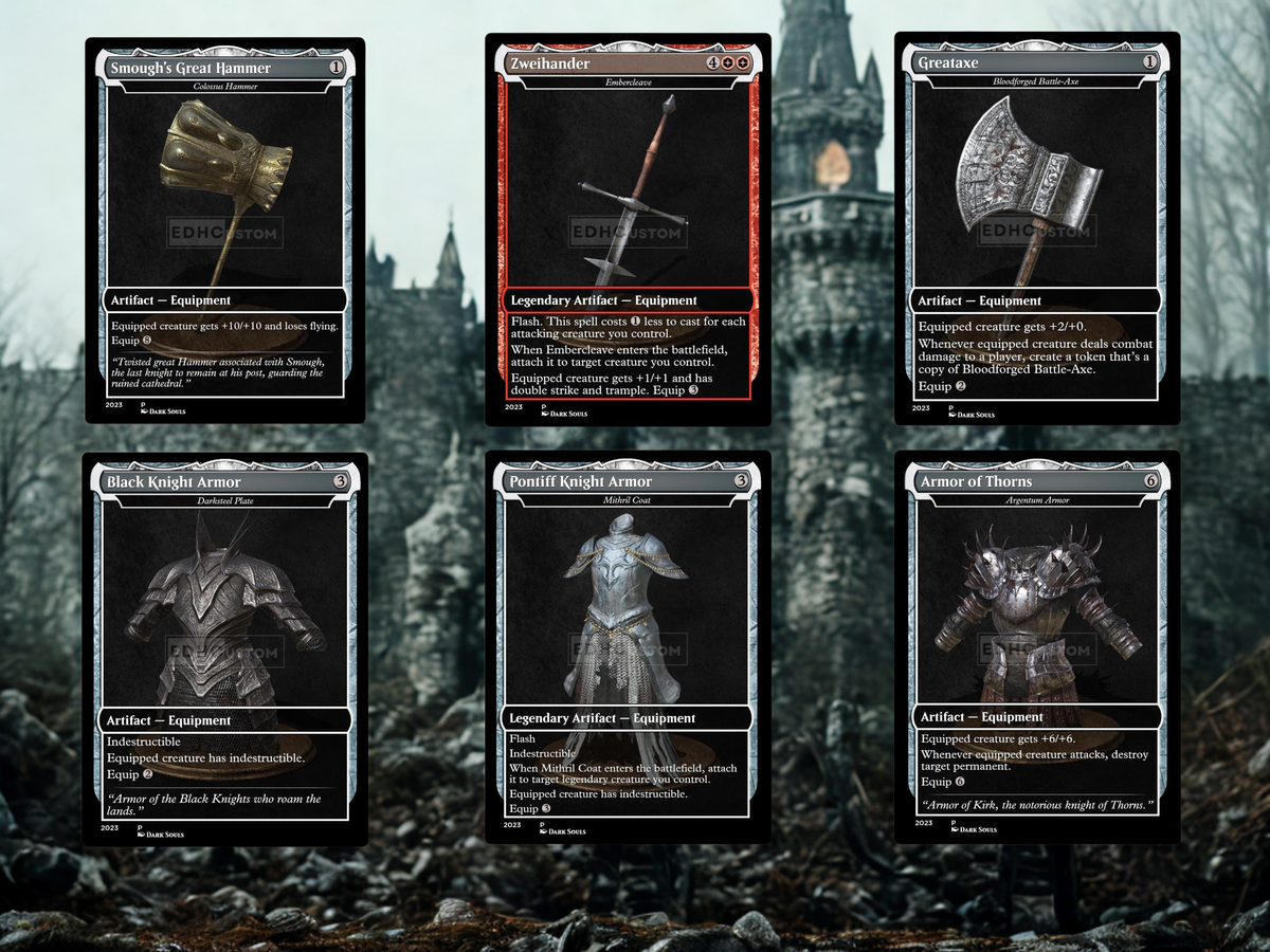 Dark Souls Inspired Knight Commander Deck | 126-Card MTG Proxy EDH Set | ProTCG