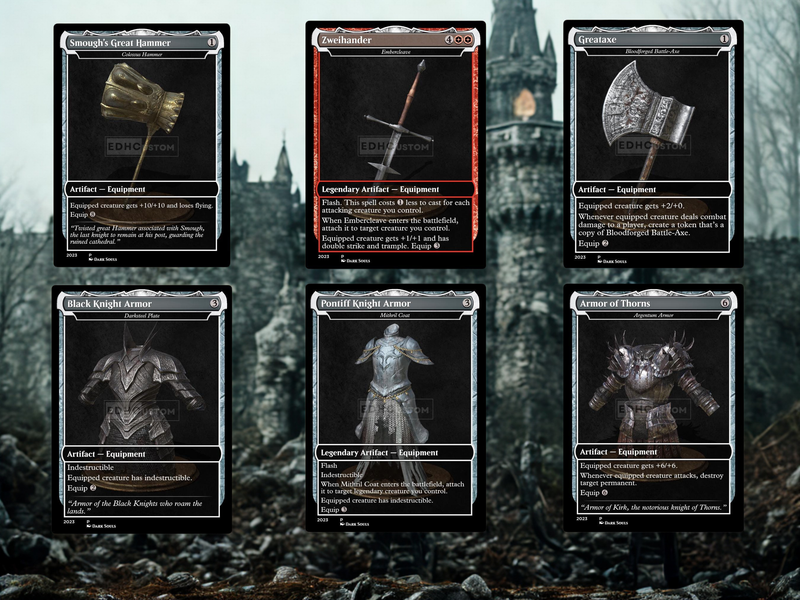 Dark Souls Inspired Knight Commander Deck | 126-Card MTG Proxy EDH Set | ProTCG