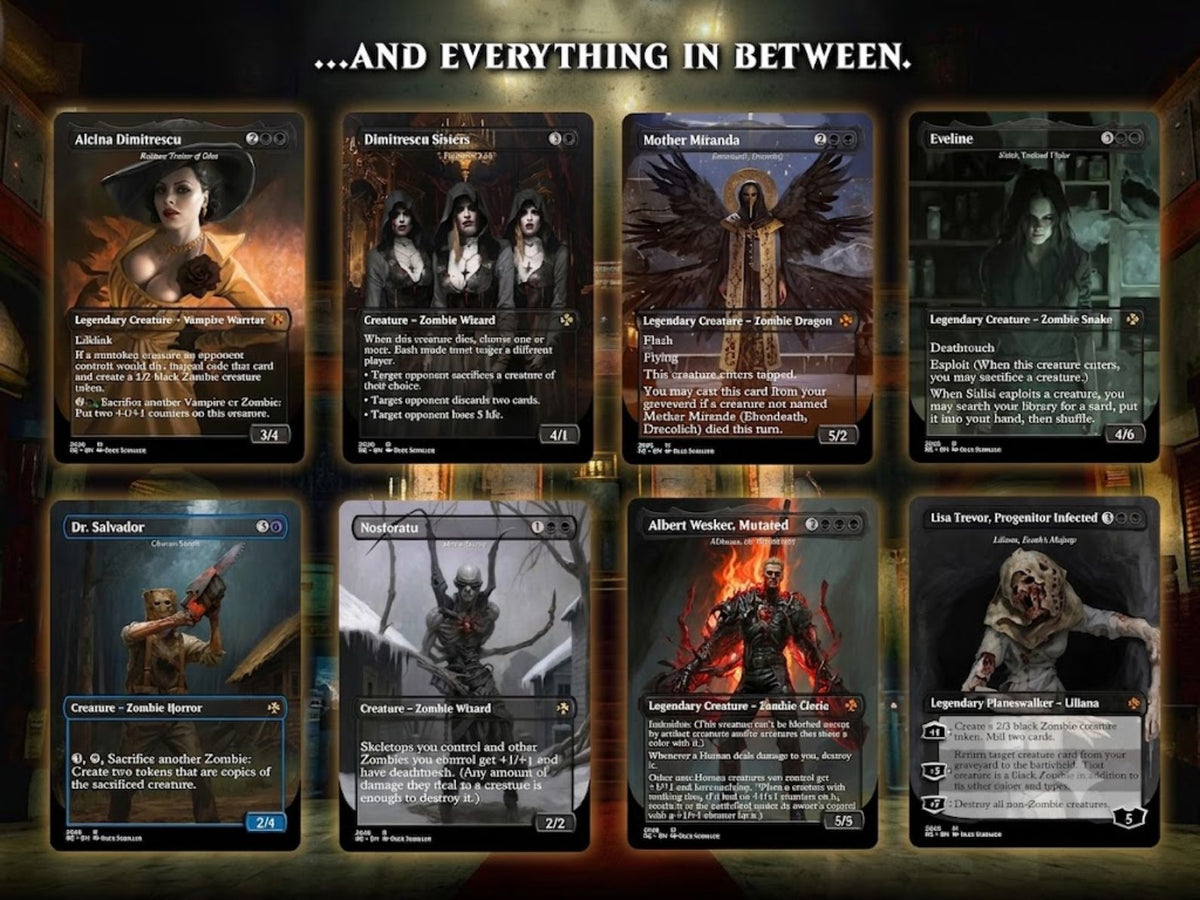 Resident Evil Card Deck 100 Cards + Tokens, Zombie Tribal EDH | ProTCG