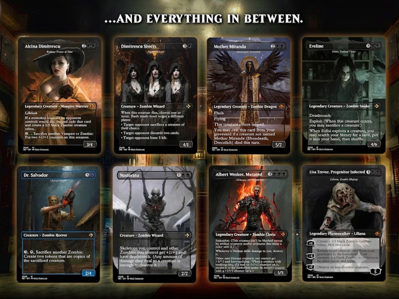 Resident Evil Card Deck 100 Cards + Tokens, Zombie Tribal EDH | ProTCG