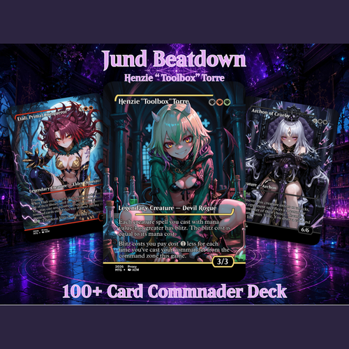 Henzie Toolbox Torre Commander Deck | 100+ Card MTG Proxy EDH Set | MTGCard