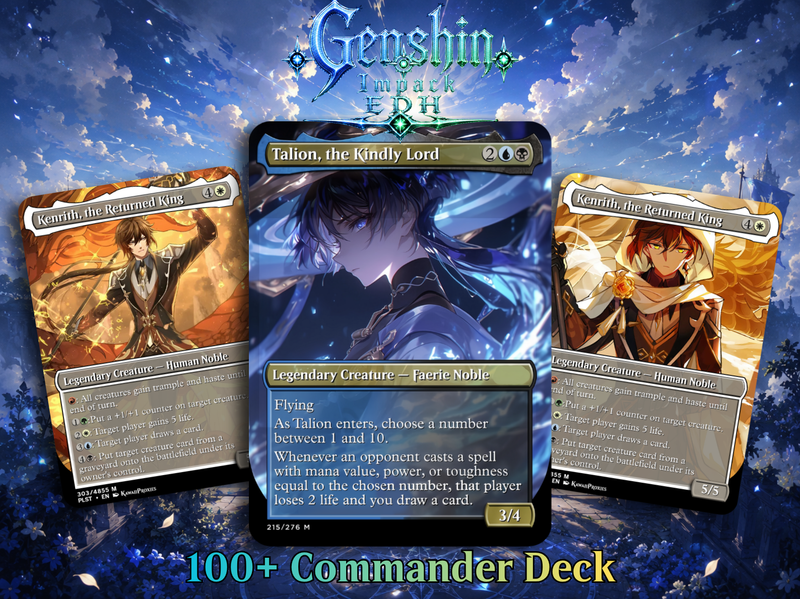 Genshin Impact Anime Commander Deck | 114+ Cards | MTGCard