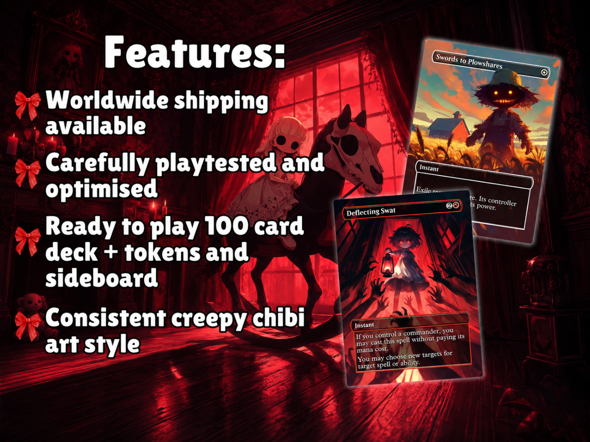 Arabella Hare Apparent Commander Deck | 100-Card MTG Proxy EDH Set | Creepy Chibi Rabbit | ProTCG