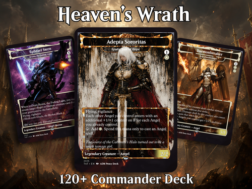 Heaven's Wrath Giada Space Nun Commander Deck | 100-Card MTG Proxy EDH Set | ProTCG