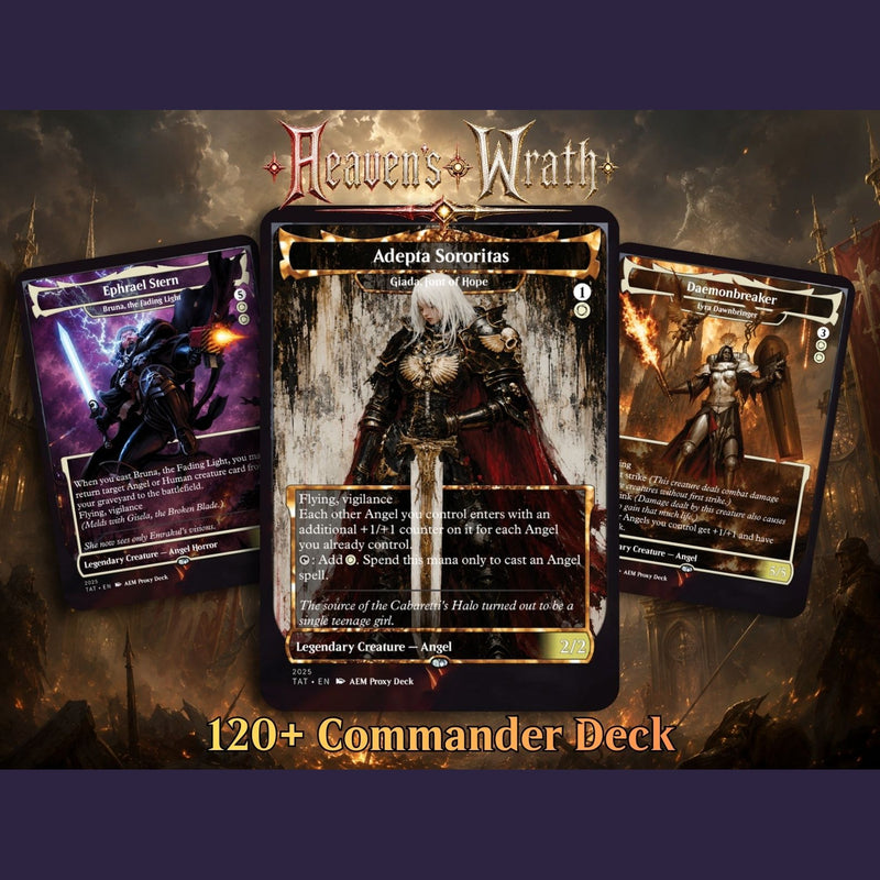 Heaven's Wrath Giada Space Nun Commander Deck | 100-Card MTG Proxy EDH Set | MTGCard